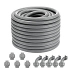 VEVOR šķidrumizturīga elastīga PVC vada aizsargšļūtene Ø 19 mm, 30,5 m