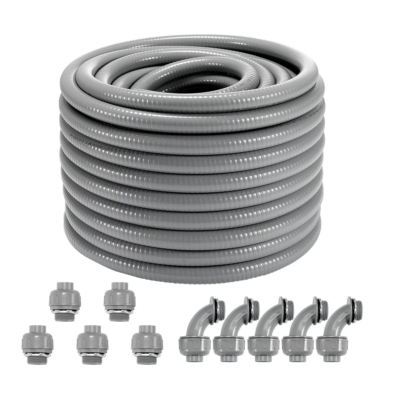 VEVOR šķidrumizturīga elastīga PVC vada aizsargšļūtene Ø 19 mm, 30,5 m