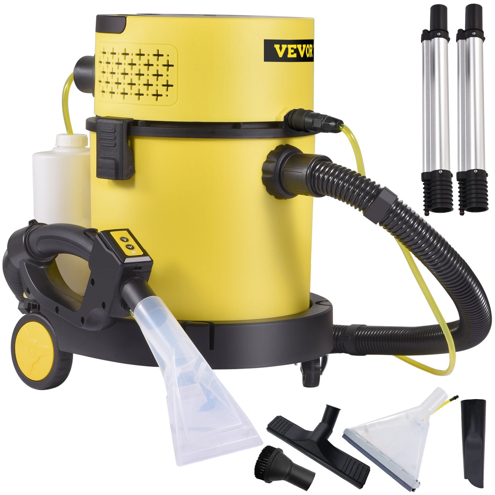 Available in 10 days! VEVOR Wet and Dry Vacuum Cleaner - 20 litres, 1.5 kW 4-in-1 Portable Vacuum Cleaner with Blow and Spray Functions, Remote Control, HEPA and Pump Filtration - Ideal for Home and Car Cleaning
