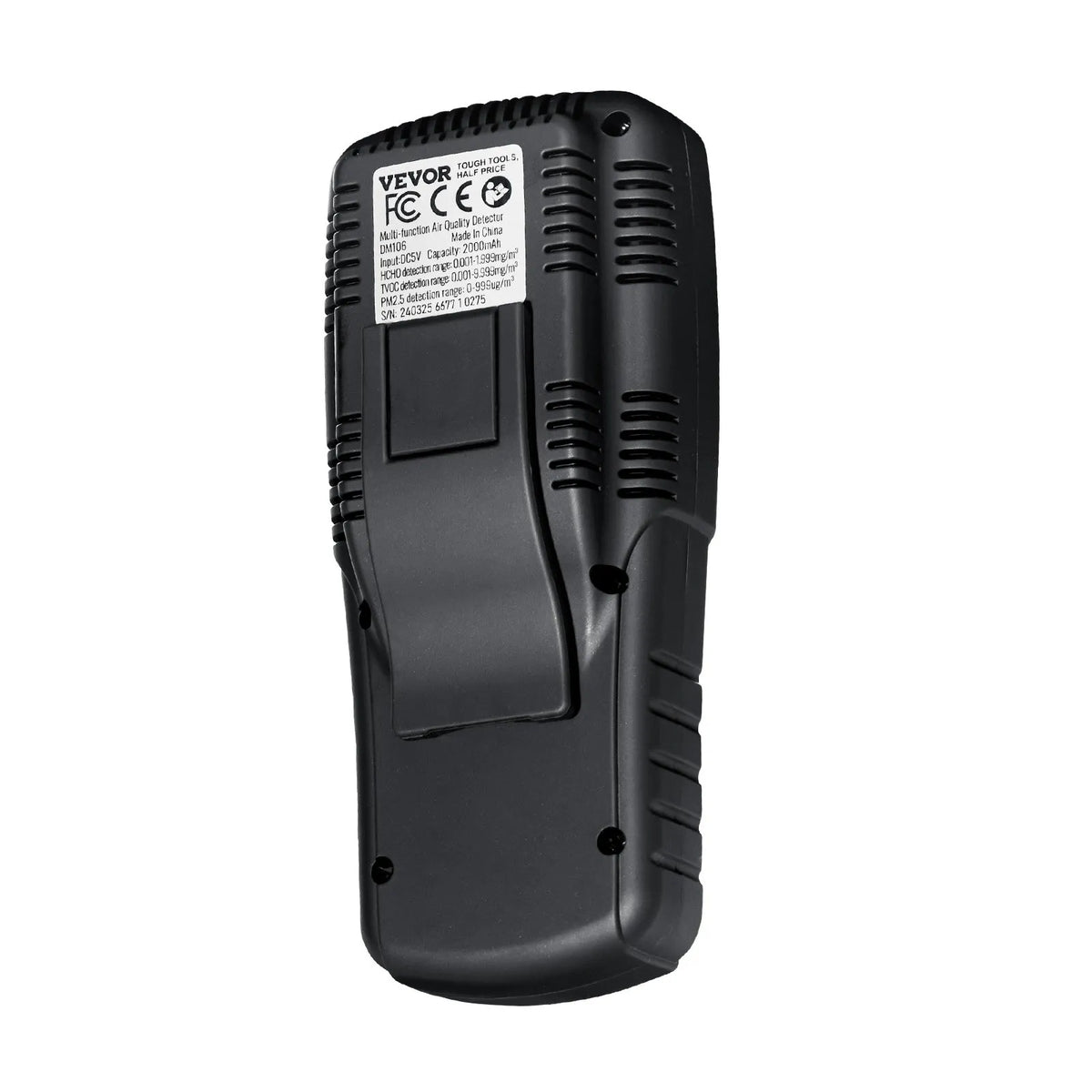 VEVOR 8-in-1 gaisa kvalitātes monitors, profesionāls PM2.5 / PM10 / PM1.0 daļiņu skaitītājs ar formaldehīda, TVOC, temperatūras un mitruma mērīšanu, AQI mērītājs lietošanai telpās un ārā ar trauksmes sliekšņiem