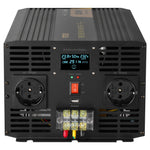 VEVOR puhta siinuslaine muundur 3000W DC24V kuni AC230V, inverter LCD ekraanil