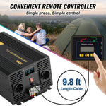 VEVOR puhta siinuslaine muundur 3000W DC24V kuni AC230V, inverter LCD ekraanil