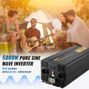 VEVOR pure sine wave inverter power converter 5000 W DC12V to AC230V inverter LCD