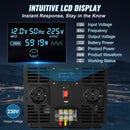 VEVOR pure sine wave inverter power converter 5000 W DC12V to AC230V inverter LCD