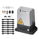 VEVOR Automātiskais bīdāmo vārtu atvērējs 550 W, elektrisks motors vārtiem līdz 25 m un 1500 kg, neilona zobratu sliede, infrasarkanais sensors un 2 tālvadības pultis, piebraucamo vārtu atvēršanas sistēma