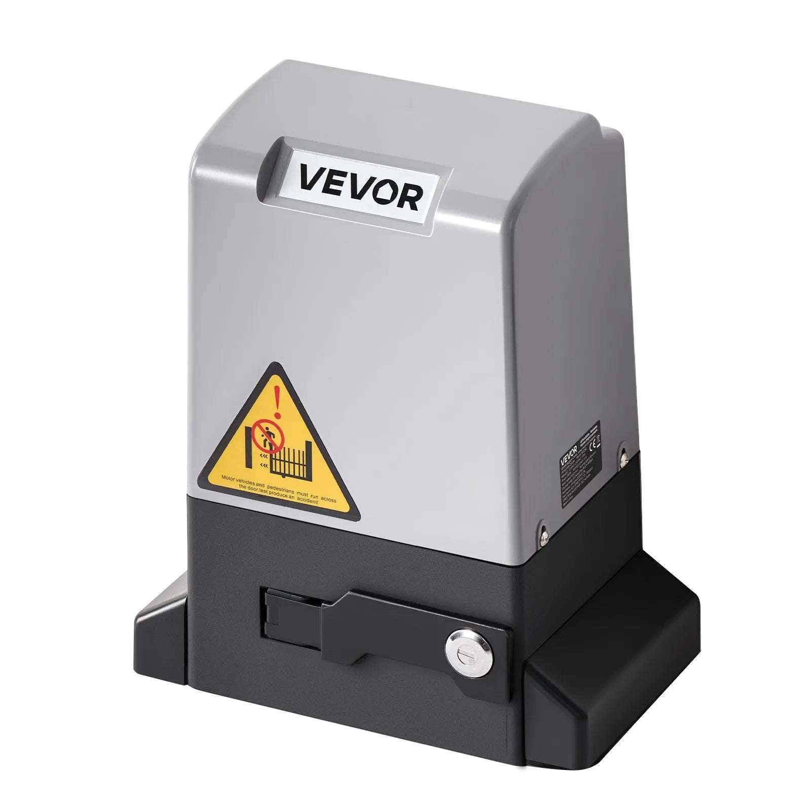 VEVOR Automātiskais bīdāmo vārtu atvērējs 550 W, elektrisks motors vārtiem līdz 25 m un 1500 kg, neilona zobratu sliede, infrasarkanais sensors un 2 tālvadības pultis, piebraucamo vārtu atvēršanas sistēma