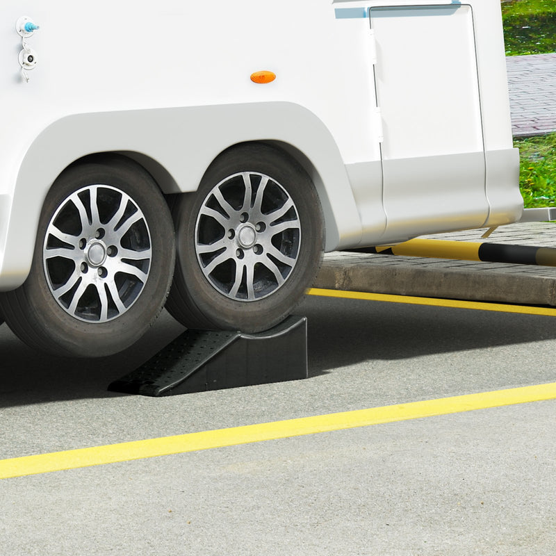 VEVOR automašīnu rampa, zema profila, 9000 kg slodze, 14 cm pacelšanas augstums, smaga riepu rampa eļļas maiņai un transportlīdzekļa apkopei.