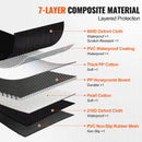 VEVOR Ūdensnecaurlaidīgs suņu sēdekļa pārvalks 1345 x 630 mm, 600D, automašīnām