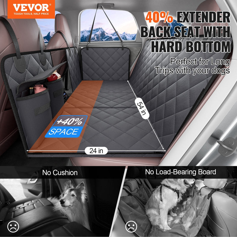 VEVOR Ūdensnecaurlaidīgs suņu sēdekļa pārvalks 1370 x 610 mm, 600D, automašīnām