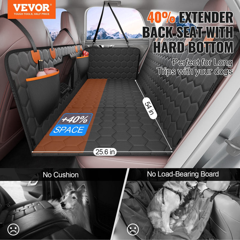 VEVOR Ūdensnecaurlaidīgs suņu auto aizmugurējā sēdekļa pārvalks 1372 x 650 mm, 600D