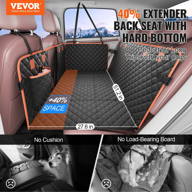 VEVOR Ūdensnecaurlaidīgs suņu sēdekļa pārvalks 1300 x 700 mm, 600D, apvidus auto (SUV)