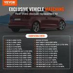 Aizmugurējo bremžu komplekts Audi A3 (8L) – diski un uzlikas | VEVOR