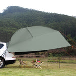 EVOR transportlīdzekļa nojume, 305 x 213 cm, PU2000 mm UV50+ , ar pagarinātām sānu nojumēm un pārnēsājamu uzglabāšanas somu, piemērota kravas automašīnai, apvidus auto, furgonam, kemperiem