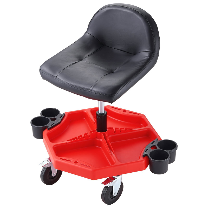 VEVOR Mechanic's swivel chair, 136 kg load capacity, swivel work chair with height adjustment