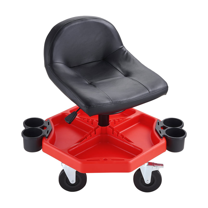 VEVOR Mechanic's swivel chair, 136 kg load capacity, swivel work chair with height adjustment