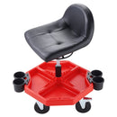 VEVOR Mechanic's swivel chair, 136 kg load capacity, swivel work chair with height adjustment