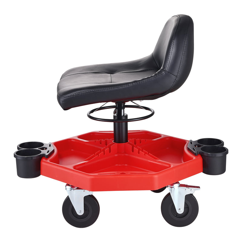 VEVOR Mechanic's swivel chair, 136 kg load capacity, swivel work chair with height adjustment