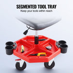 VEVOR Mechanic's swivel chair, 136 kg load capacity, swivel work chair with height adjustment
