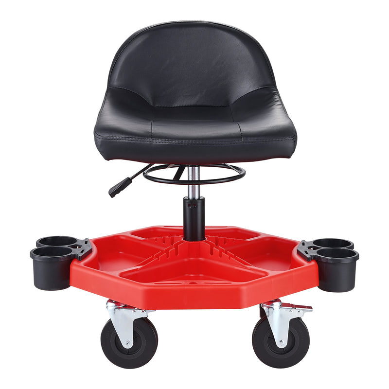 VEVOR Mechanic's swivel chair, 136 kg load capacity, swivel work chair with height adjustment