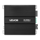 VEVOR monobloka automašīnas pastiprinātājs 1200 W RMS, 1 kanāls, D klase, stabils pie 1/2/4 Ω, ar tālvadības subwoofera līmeņa regulatoru, zemo frekvenču filtru, basa pastiprinājumu un fāzes regulēšanu