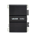 VEVOR monobloka automašīnas pastiprinātājs 400 W RMS, 1 kanāls, D klase, stabils pie 1/2/4 Ω, ar tālvadības subwoofera līmeņa regulatoru, zemo frekvenču filtru, basa pastiprinājumu un fāzes regulēšanu