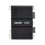 VEVOR monobloka automašīnas pastiprinātājs 400 W RMS, 1 kanāls, D klase, stabils pie 1/2/4 Ω, ar tālvadības subwoofera līmeņa regulatoru, zemo frekvenču filtru, basa pastiprinājumu un fāzes regulēšanu
