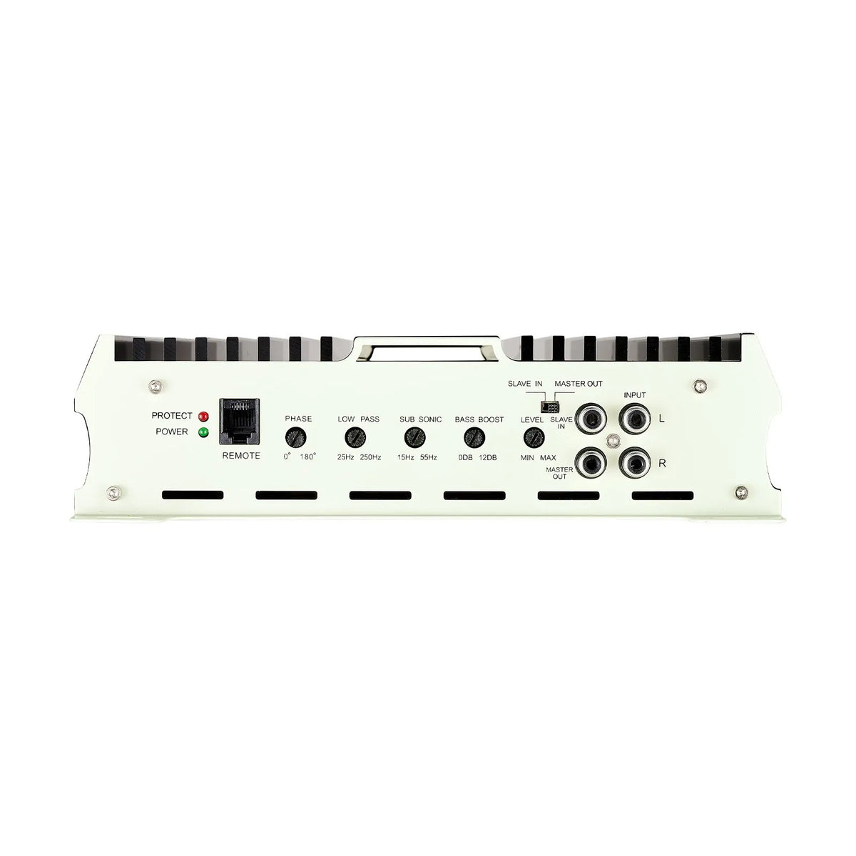 VEVOR monobloka automašīnas pastiprinātājs 400 W RMS, 1 kanāls, D klase, stabils pie 1/2/4 Ω, ar tālvadības subwoofera līmeņa regulatoru, zemo frekvenču filtru, basa pastiprinājumu un fāzes regulēšanu