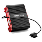 VEVOR monobloka automašīnas pastiprinātājs, līdz 2000 W, stabils 1/2/4 Ω, 1 kanāla D klases audio pastiprinātājs ar tālvadāmu zemfrekvenču līmeņa kontroli, zemfrekvenču filtru un basu pastiprinājumu, komplektā skaļuma regulators