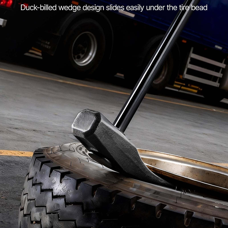 VEVOR riepu bortu atdalīšanas ķīlis ar 810 mm rokturi, smagās klases “duck-bill” riepu āmurs ar čuguna galvu riepu montāžai un demontāžai motocikliem, automašīnām, autobusiem, kravas auto, ATV, UTV un traktoriem