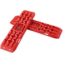 VEVOR 10 t vilkšanas dēļi no PP materiāla, atgūšanas dēļi apvidus auto, vieglajām automašīnām, pikapiem, SUV un kemperiem, pāris riepu saķeres paliktņu sniegam, smiltīm, dubļiem un irdenam reljefam, ar glabāšanas somu, garie, sarkani