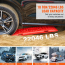 VEVOR 10 t vilkšanas dēļi no PP materiāla, atgūšanas dēļi apvidus auto, vieglajām automašīnām, pikapiem, SUV un kemperiem, pāris riepu saķeres paliktņu sniegam, smiltīm, dubļiem un irdenam reljefam, ar glabāšanas somu, garie, sarkani