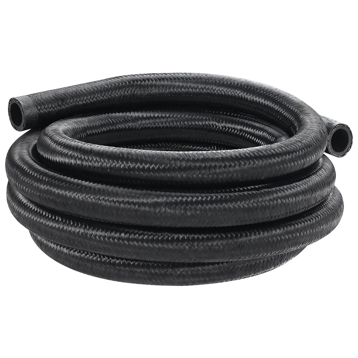 VEVOR 10AN degvielas līnijas komplekts, 3 m degvielas šļūtene ar 14 mm ārējo diametru, neilona un nerūsējošā tērauda pinuma degvielas līnija eļļai, benzīnam un dīzeļdegvielai, ar 7 grozāmo savienotāju adapteriem, melna