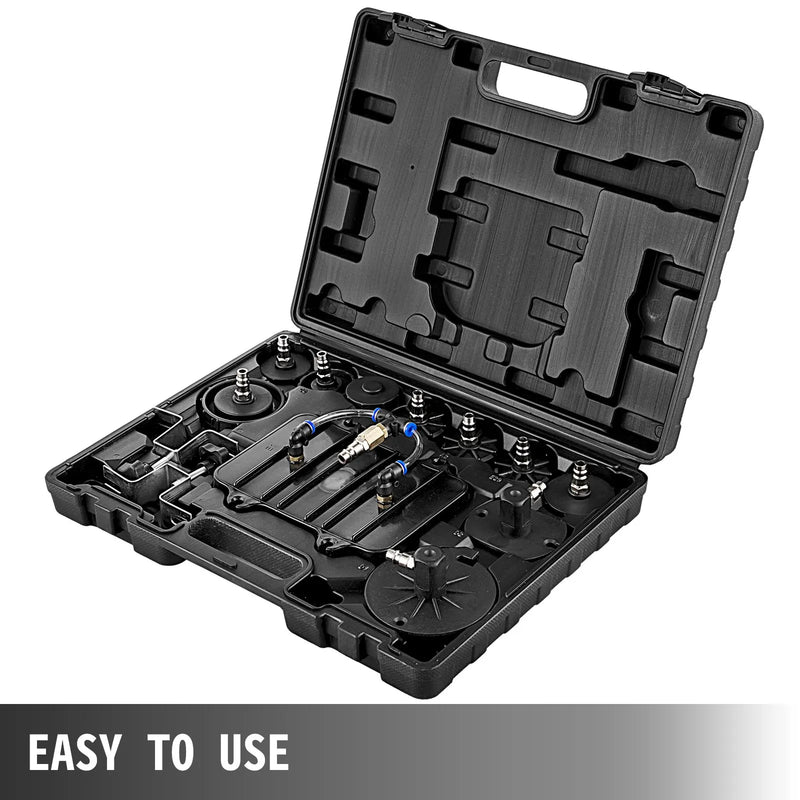 VEVOR pneimatiskais bremžu spiediena atgaisošanas instruments, pārnēsājams bremžu un sajūga atgaisošanas vārstu sistēmas komplekts, bremžu šķidruma nosūcējs darbnīcai un mehāniķiem