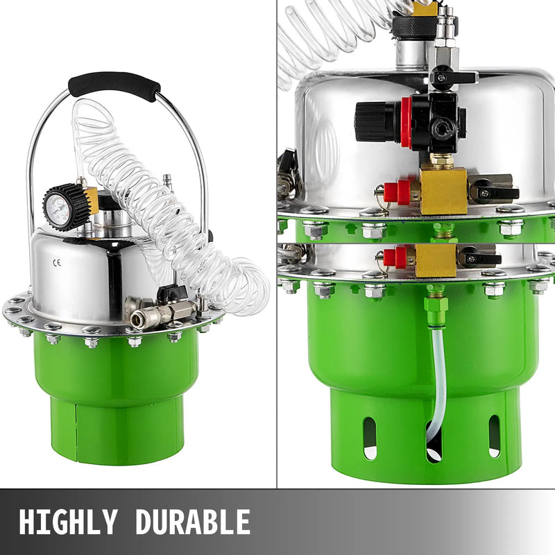 VEVOR pneimatiskais bremžu spiediena atgaisošanas instruments, pārnēsājams bremžu un sajūga atgaisošanas vārstu sistēmas komplekts, bremžu šķidruma nosūcējs darbnīcai un mehāniķiem