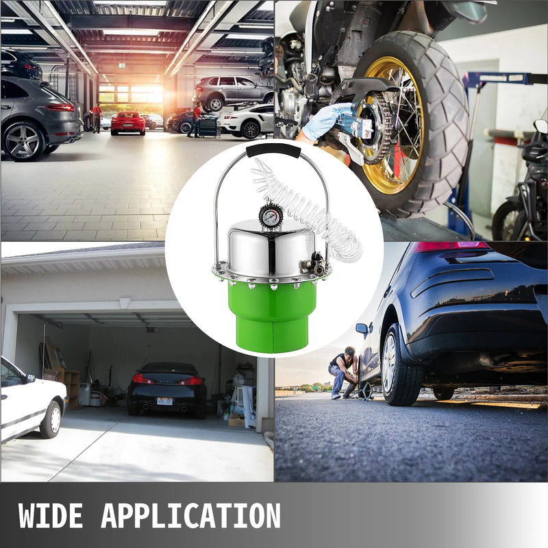 VEVOR pneimatiskais bremžu spiediena atgaisošanas instruments, pārnēsājams bremžu un sajūga atgaisošanas vārstu sistēmas komplekts, bremžu šķidruma nosūcējs darbnīcai un mehāniķiem