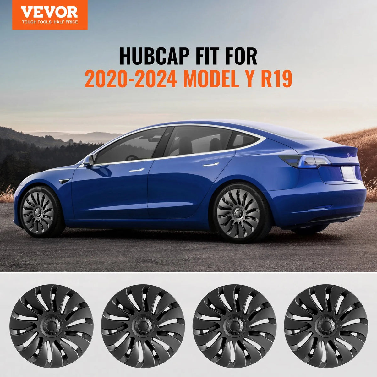 48,3 cm disku pārsegs 2021–2023 Model Y, ar atveri vārstam