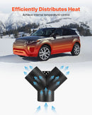 Dīzeļsildītāja savienotājs, 75 mm gaisa vada Y veida atzars ar 2 rotējošiem 90° vārstiem, melns savienojums 2 kW / 5 kW / 8 kW dīzeļsildītājiem