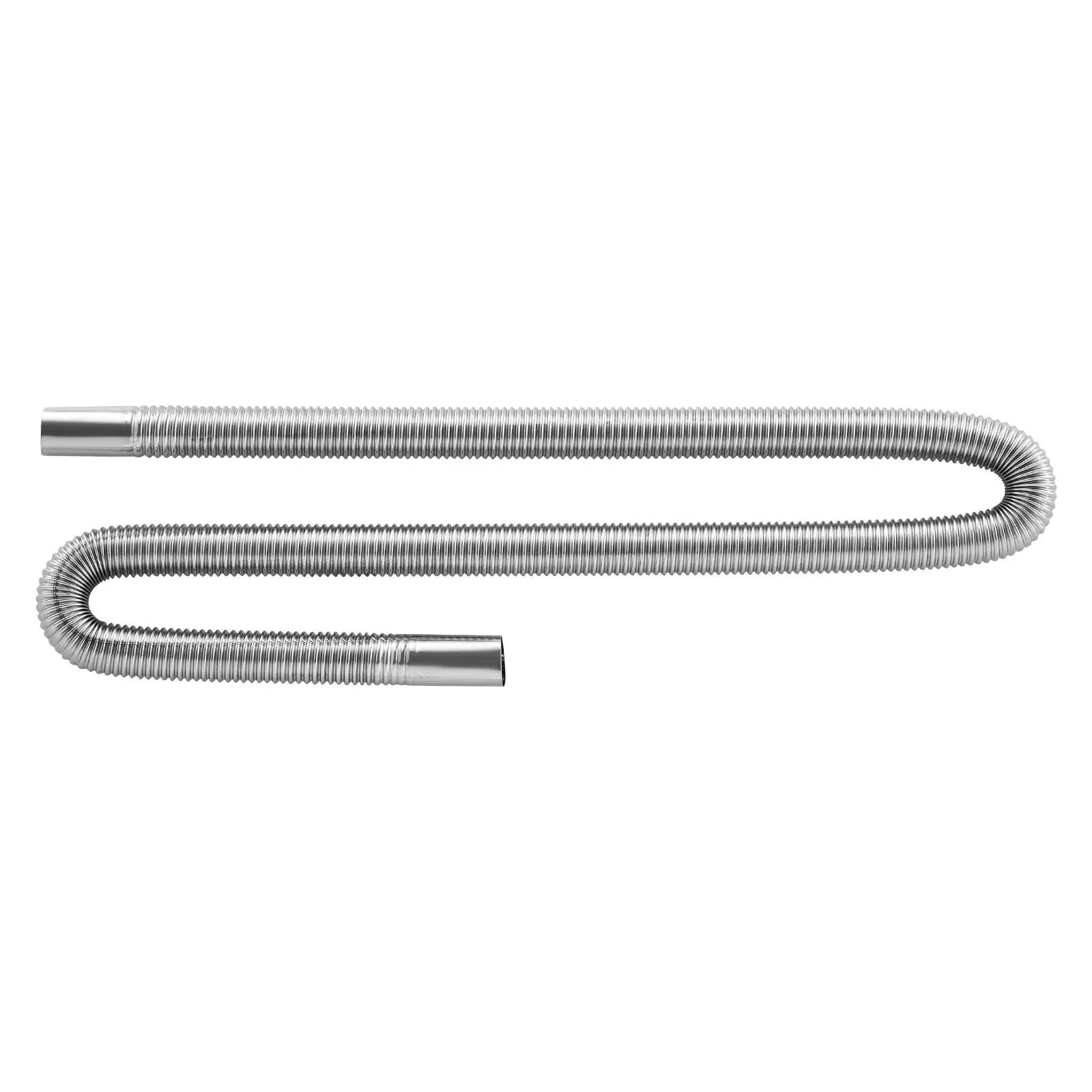 Izplūdes šļūtene, 1200 mm dīzeļsildītāja elastīgā caurule no nerūsējošā tērauda ar 2 skavām, dīzeļsildītāja piederumu komplekts, saderīgs ar 2–8 kW dīzeļsildītājiem