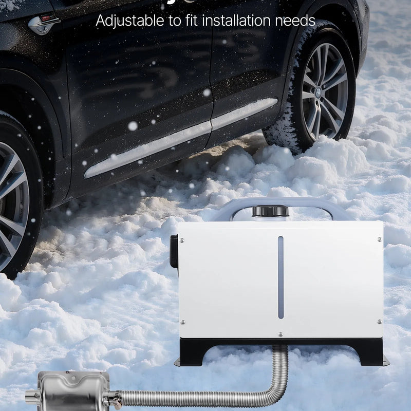 Выхлопной шланг, гибкий шланг для дизельного отопителя из нержавеющей стали 1200 мм с 2 хомутами, комплект принадлежностей для дизельного отопителя, совместим с дизельными отопителями мощностью 2-8 кВт