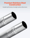 Выхлопной шланг, гибкий шланг для дизельного отопителя из нержавеющей стали 1200 мм с 2 хомутами, комплект принадлежностей для дизельного отопителя, совместим с дизельными отопителями мощностью 2-8 кВт