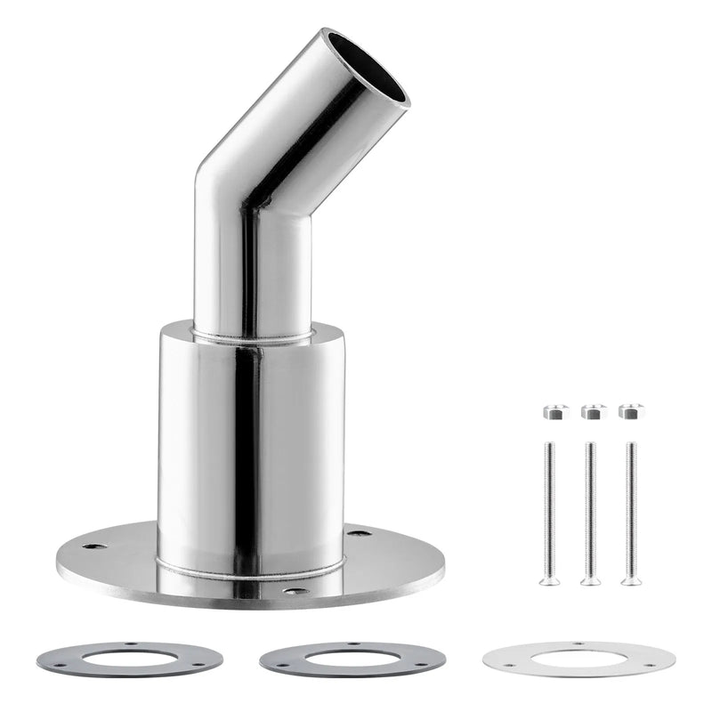 Izplūdes korpusa savienojums 24 mm dīzeļsildītājam, leņķa tipa izplūdes caurules savienojums ar skrūvēm, uzgriežņiem un blīvi, piemērots 2 kW, 5 kW un 8 kW dīzeļsildītājiem, izgatavots no 316 nerūsējošā tērauda