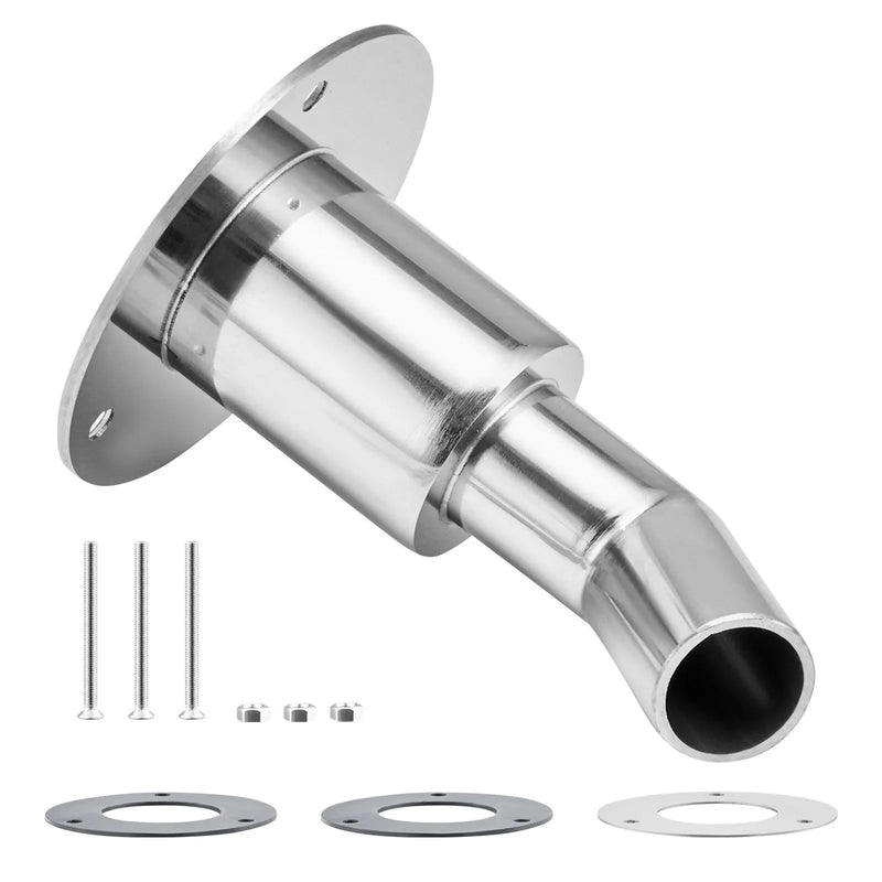 Izplūdes korpusa savienojums 24 mm dīzeļsildītājam, leņķa tipa izplūdes caurules savienojums ar skrūvēm, uzgriežņiem un blīvi, piemērots 2 kW, 5 kW un 8 kW dīzeļsildītājiem, izgatavots no 316 nerūsējošā tērauda