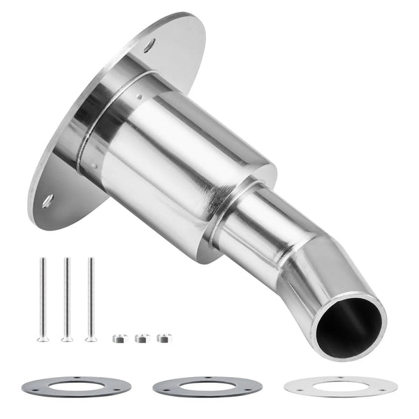Izplūdes korpusa savienojums 24 mm dīzeļsildītājam, leņķa tipa izplūdes caurules savienojums ar skrūvēm, uzgriežņiem un blīvi, piemērots 2 kW, 5 kW un 8 kW dīzeļsildītājiem, izgatavots no 316 nerūsējošā tērauda