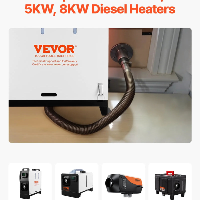 Izplūdes korpusa savienojums 24 mm dīzeļsildītājam, leņķa tipa izplūdes caurules savienojums ar skrūvēm, uzgriežņiem un blīvi, piemērots 2 kW, 5 kW un 8 kW dīzeļsildītājiem, izgatavots no 316 nerūsējošā tērauda