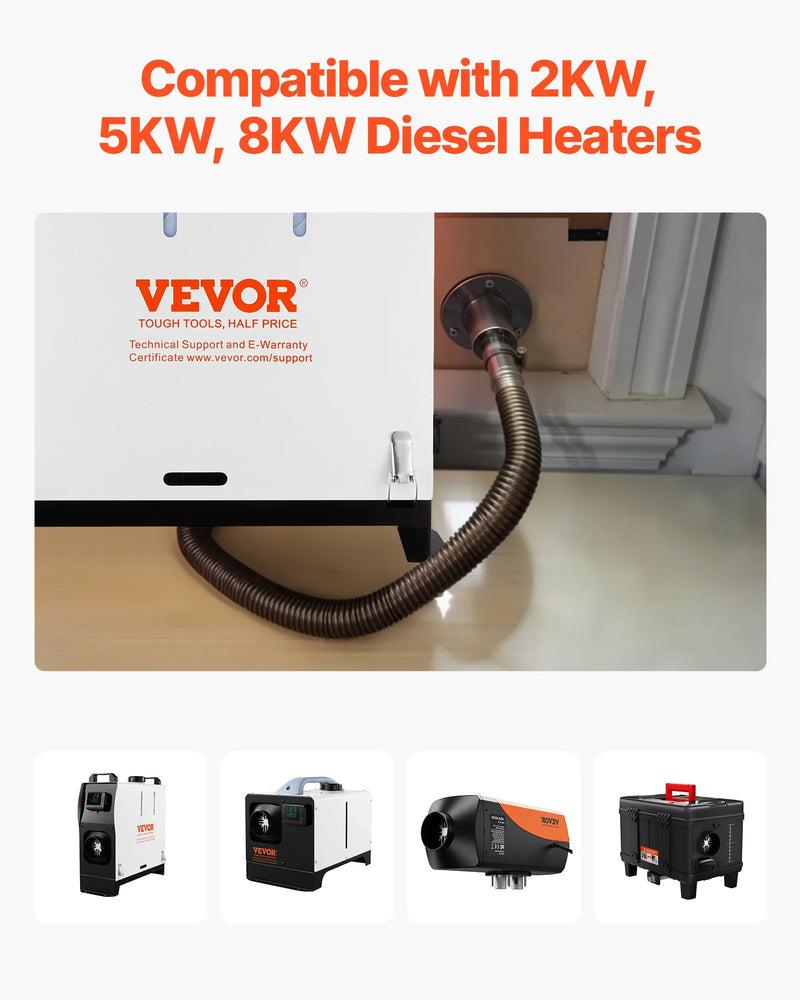 Izplūdes korpusa savienojums 24 mm dīzeļsildītājam, leņķa tipa izplūdes caurules savienojums ar skrūvēm, uzgriežņiem un blīvi, piemērots 2 kW, 5 kW un 8 kW dīzeļsildītājiem, izgatavots no 316 nerūsējošā tērauda