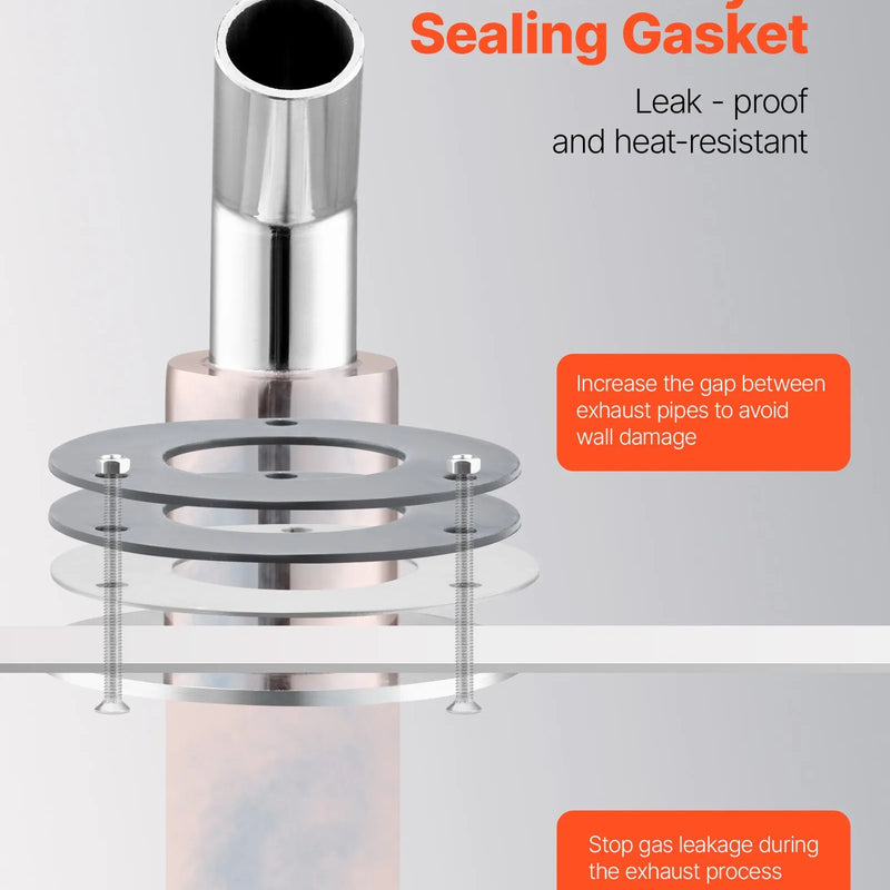 Izplūdes korpusa savienojums 24 mm dīzeļsildītājam, leņķa tipa izplūdes caurules savienojums ar skrūvēm, uzgriežņiem un blīvi, piemērots 2 kW, 5 kW un 8 kW dīzeļsildītājiem, izgatavots no 316 nerūsējošā tērauda