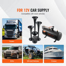 VEVOR vilciena tipa gaisa signāla komplekts ar 4 tauru skaņām, 120 psi gaisa kompresors, gaisa tvertne 3,03 l