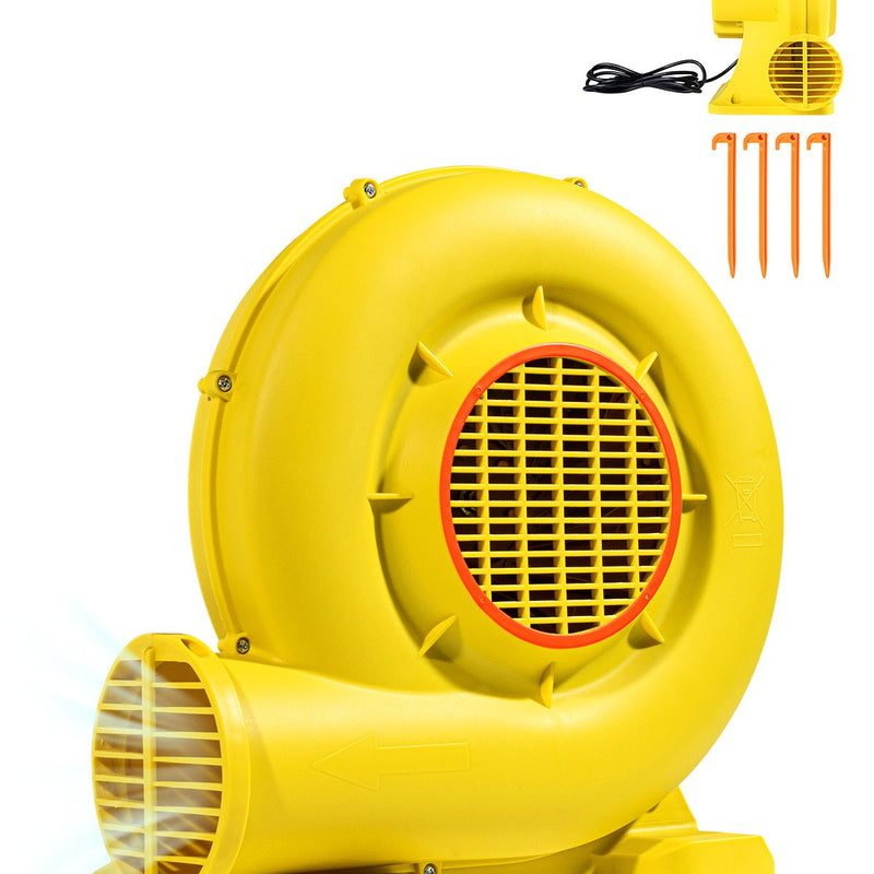 VEVOR piepūšamo atrakciju pūtējs, 0,8 & 1 ZS, 750 W, komerciālai lietošanai