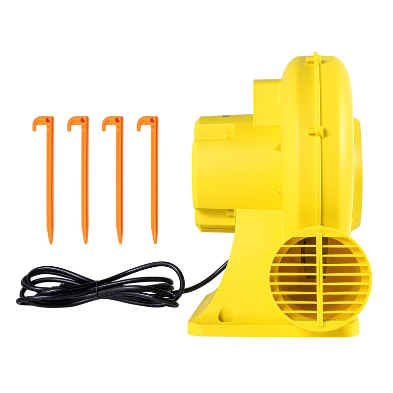 VEVOR piepūšamo atrakciju pūtējs, 0,8 & 1 ZS, 750 W, komerciālai lietošanai