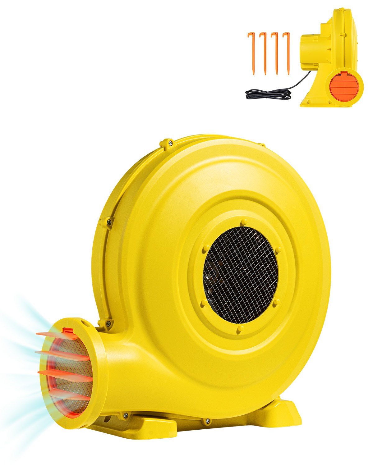 VEVOR piepūšamais atrakciju ventilators, 950 W, komerciālai lietošanai